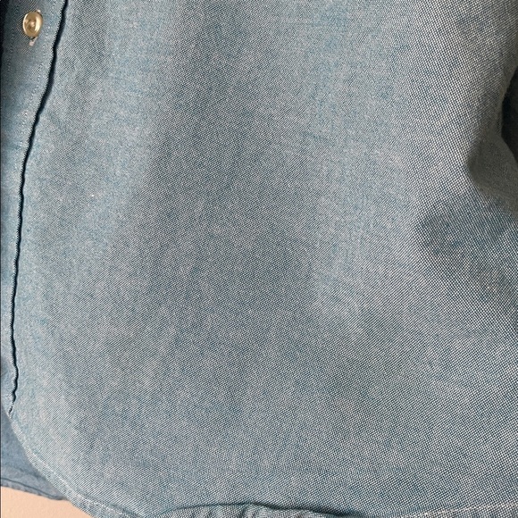 Ralph Lauren Blue Button Down Shirt Embroidered Pony Slim Fit Stretch Oxford XXL - Picture 4 of 6